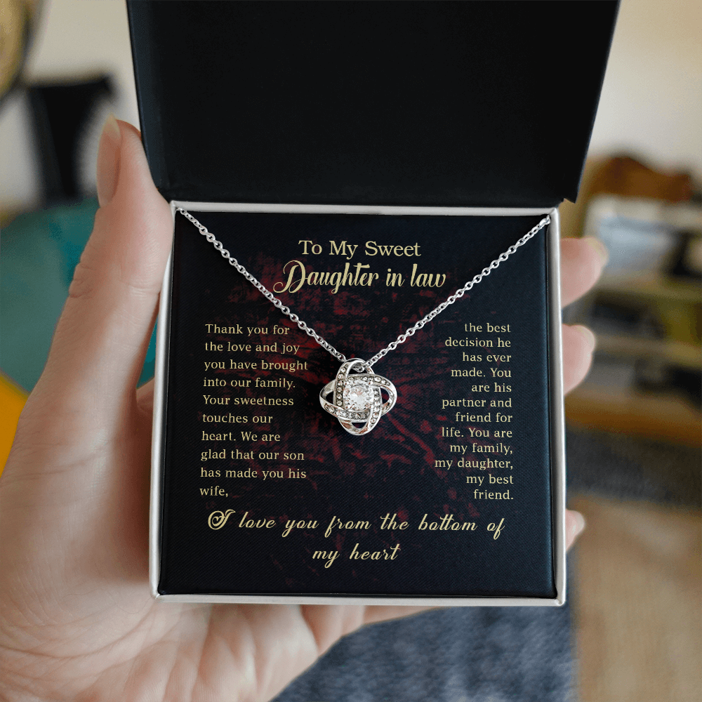 To My Daughter in Law - Perfect Necklace Gift