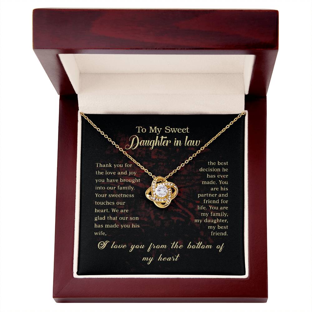 To My Daughter in Law - Perfect Necklace Gift