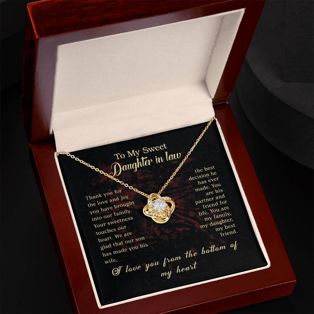 To My Daughter in Law - Perfect Necklace Gift