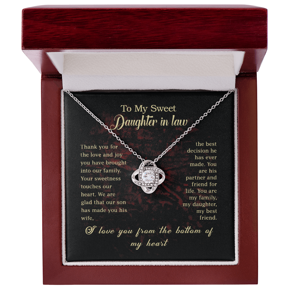 To My Daughter in Law - Perfect Necklace Gift