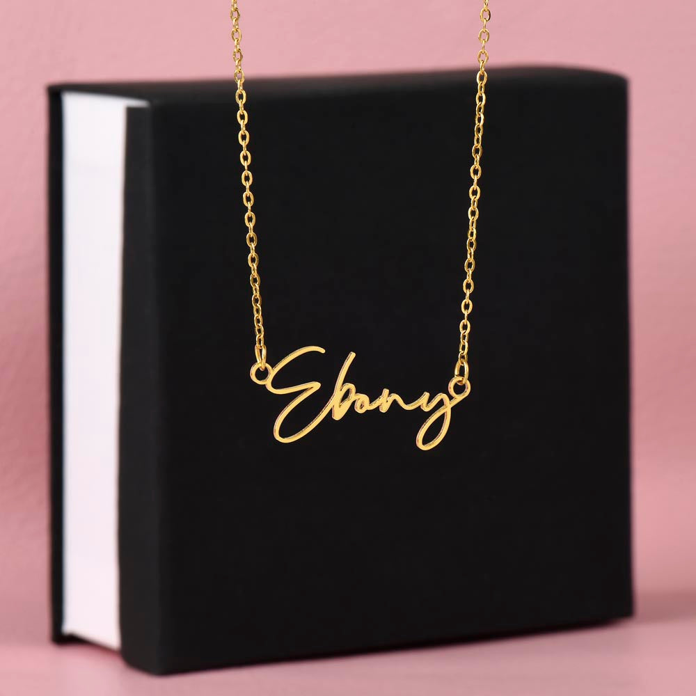 Signature Style Custome Name Necklace